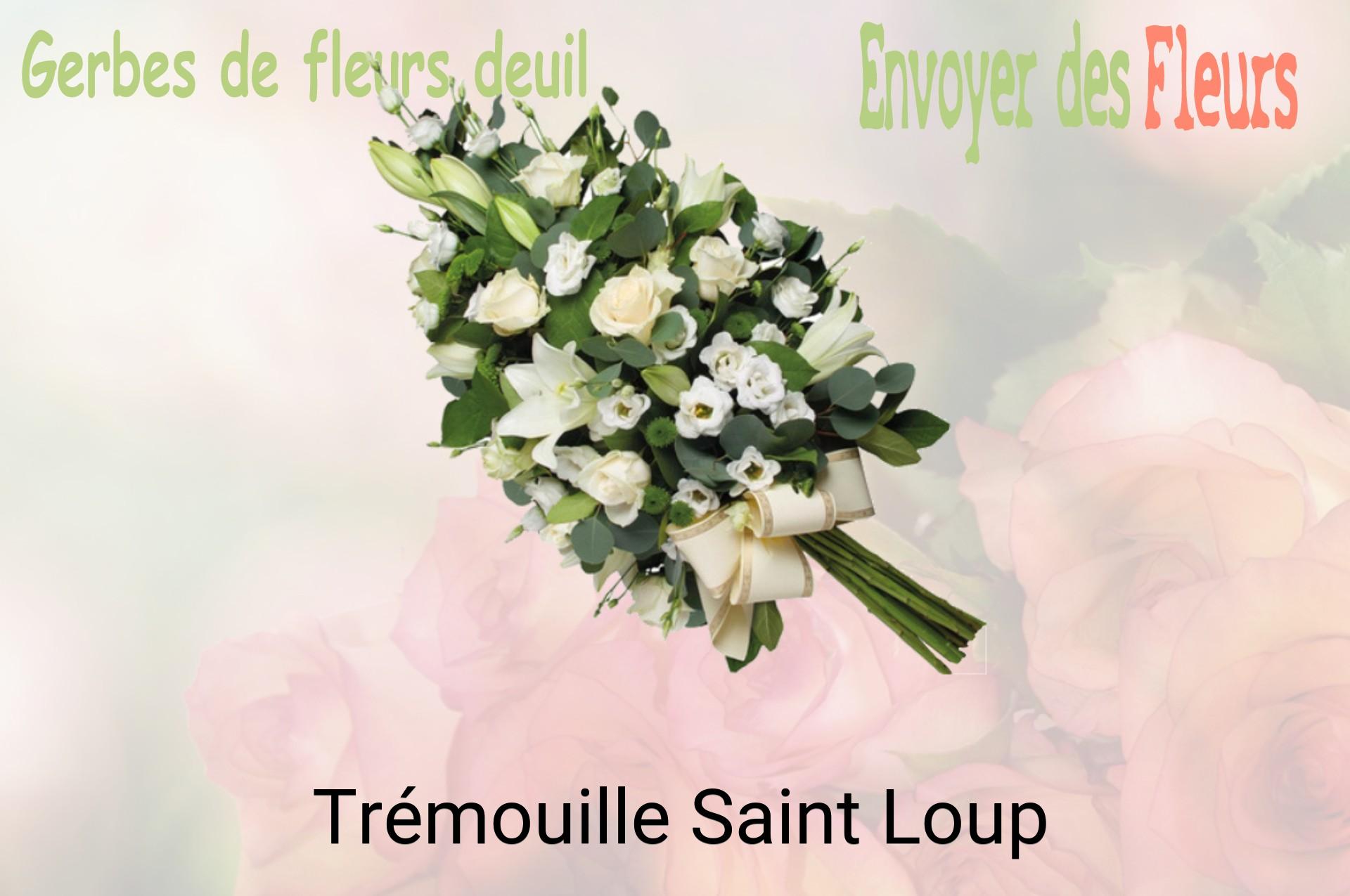 Gerbe de fleurs de deuil livrée à Trémouille-Saint-Loup